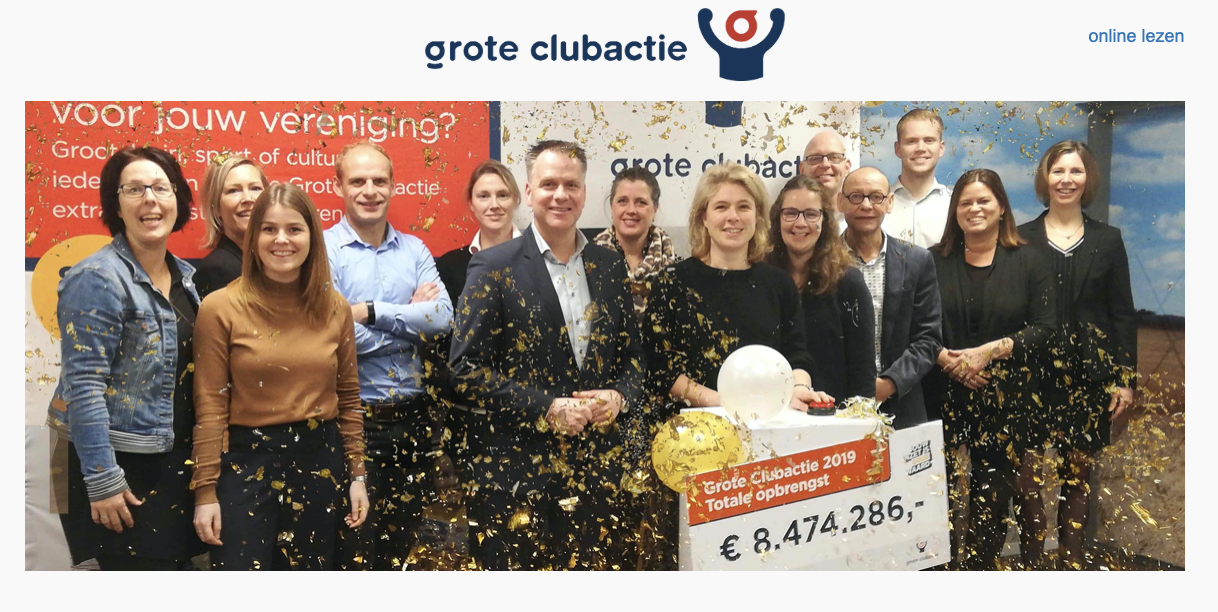 Uitslag Grote Clubactie SVO Buytenpark