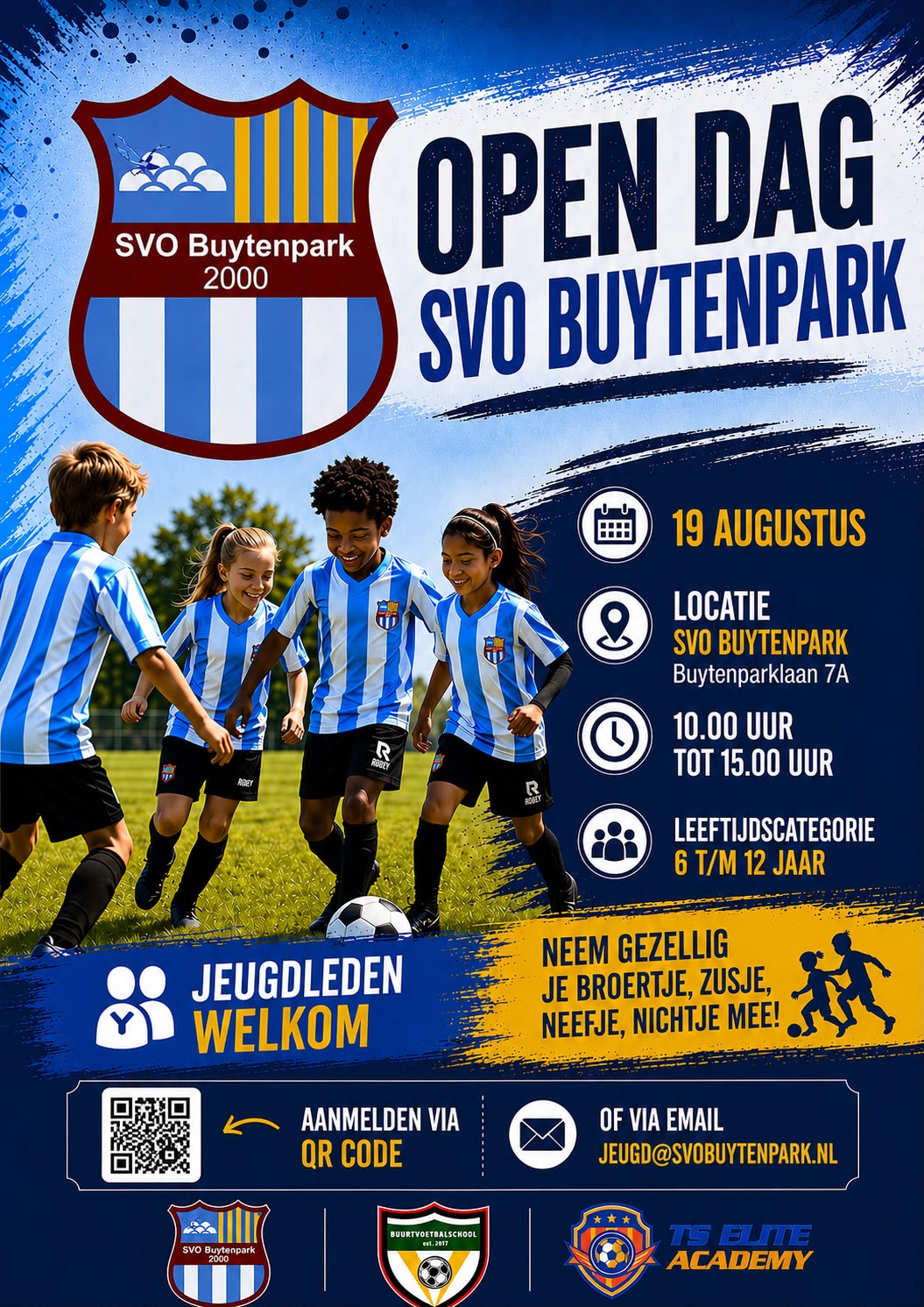 SVO Buytenpark organiseert Open Dag (Jeugd t/m 12 jaar)