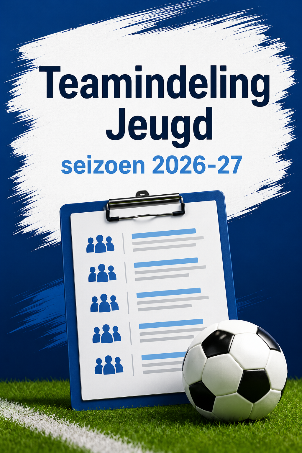 Teamindeling Jeugd is bekend