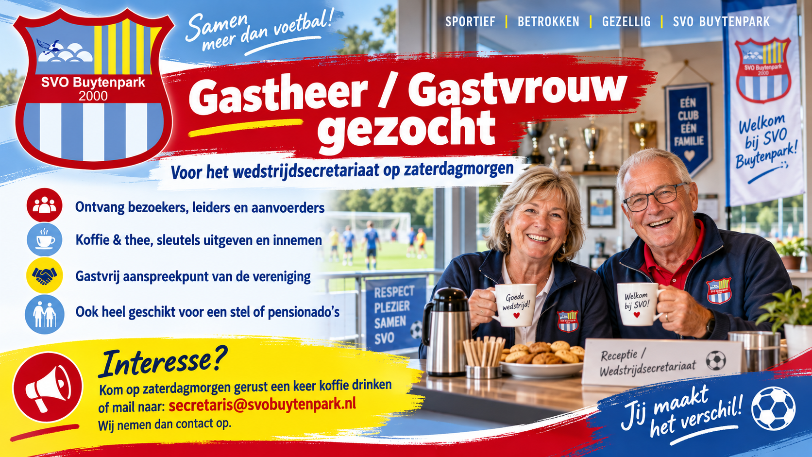 Gastheer en/of Gastvrouw gezocht