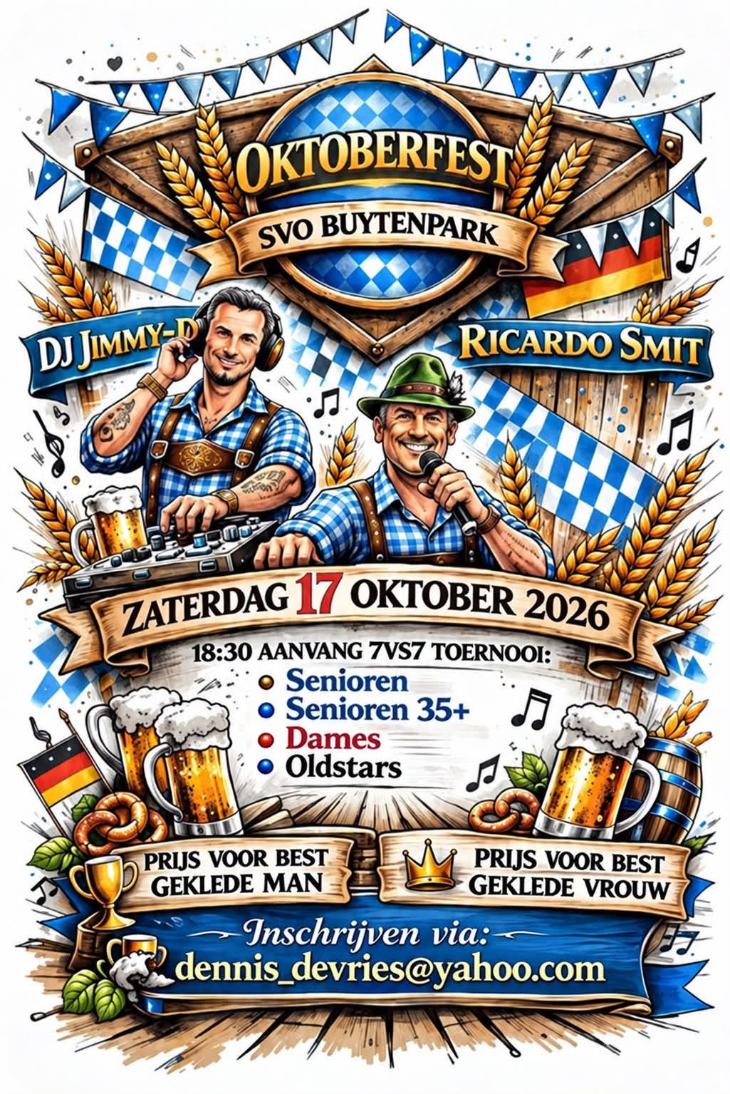 Voetbal, lederhosen en feest: Oktoberfest bij SVO Buytenpark!