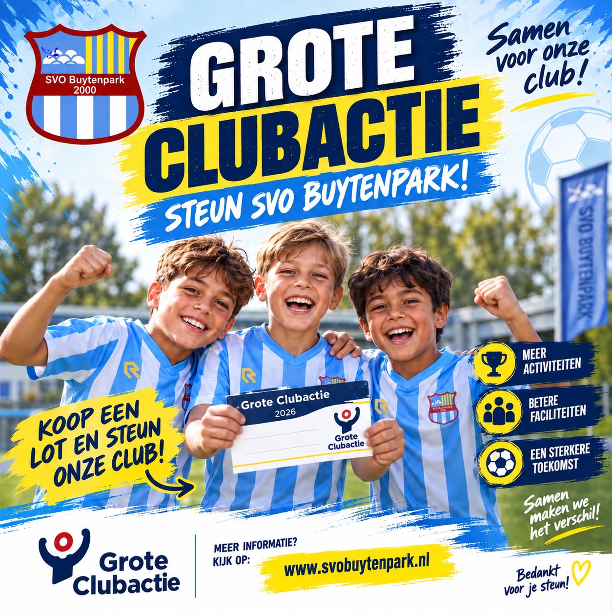 ⚽️Vandaag start de Grote Clubactie⚽