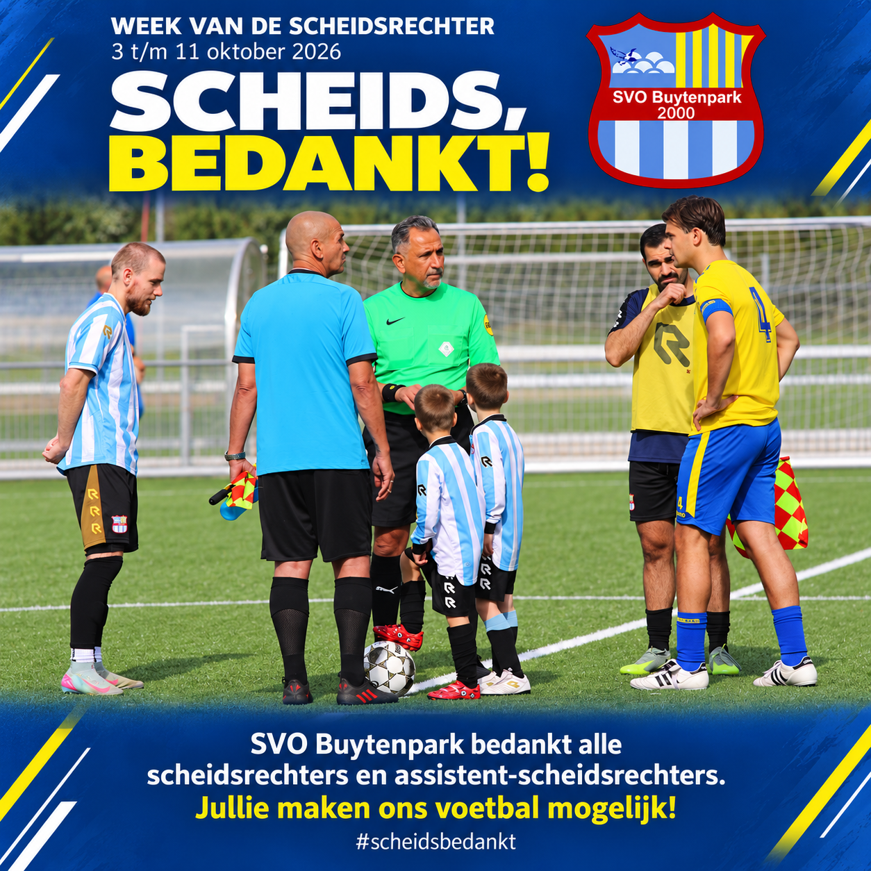 Scheidsrechters... bedankt!